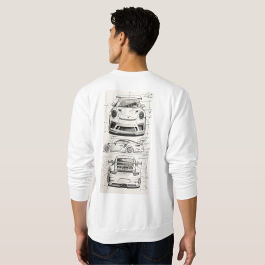 Porsche Sweater. Trui (Achterkant volledig)