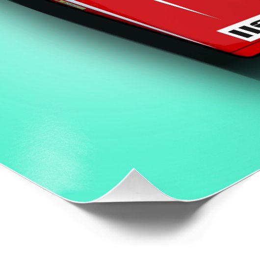 Porsche vs Ferrari Perfect Poster (Hoek)