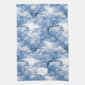 Porselein Blauw Chinoiserie Patroon ID1094 Theedoek (Verticaal)