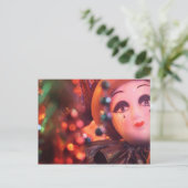 Porselein Clown Custom Briefkaart (Staand voorkant)