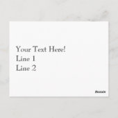 Porselein Clown Custom Briefkaart (Achterkant)