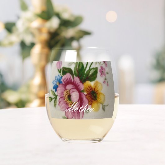 Porselein Geïnspireerd Bloemen Drinkware Set Wijnglas Zonder Voet (Insitu (Huwelijk))