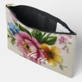 Porselein Geïnspireerd Bloemen Print Cut Naaizak Etui (Open)