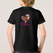 Porselein Geïnspireerde Bloem Tri-Blend Shirt (Achterkant)