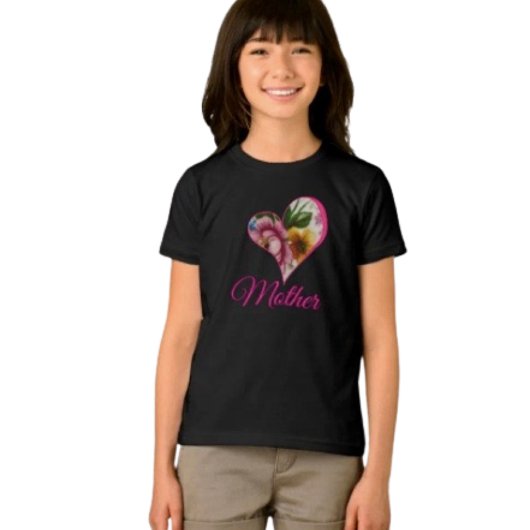 Porselein Geïnspireerde Bloem Tri-Blend Shirt