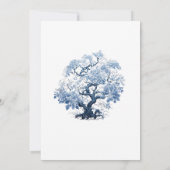 Porselein-geïnspireerde Chinoiserie bruiloft ID109 Kaart (Achterkant)