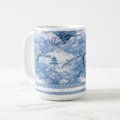Porselein-geïnspireerde Chinoiserie bruiloft ID109 Koffiemok (Voorkant links)