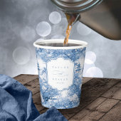 Porselein-geïnspireerde Chinoiserie bruiloft ID109 Papieren Bekers