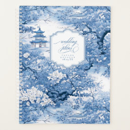Porselein-geïnspireerde Chinoiserie bruiloft ID109 Planner