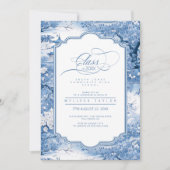 Porselein-geïnspireerde Chinoiserie Patroon ID1098 Kaart (Voorkant)