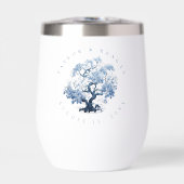 Porselein-geïnspireerde Chinoiserie Tree Motif ID1 (Voorkant)