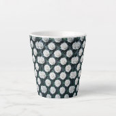 Porselein Witte Roos Latte Mok (Voorkant)