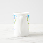 Porseleinen bessen op een Bone China Mok (Achterkant)