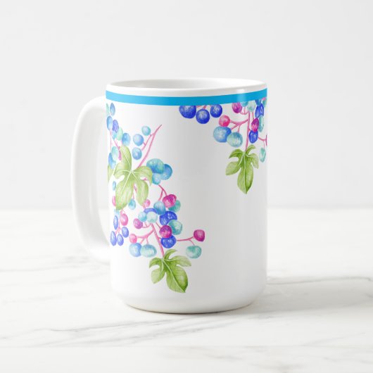 Porseleinen bessen op een Classic Mok (Voorkant links)