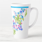 Porseleinen bessen op een grote latte Mok (Rechts)