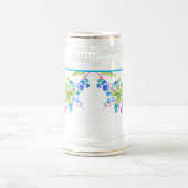 Porseleinen bessen op een stein bierpul (Center)