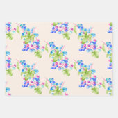 Porseleinen bessen op een wikkelpapier Sheet Set Inpakpapier Vel (Voorkant 2)