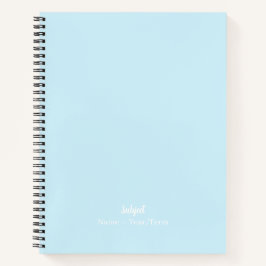 porseleinen blauw notitieboek