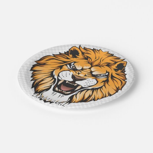 Porseleinen borden papieren bordje (Gekanteld)