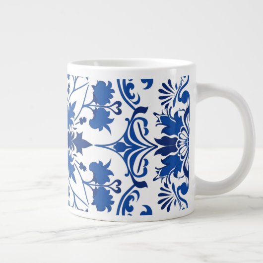 Porseleinen China Portugese Azulejo Bruidsmeisje G Grote Koffiekop (Rechts)