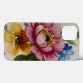 Porseleinen geïnspireerde bloem Case-Mate iPhone case (Achterkant (horizontaal))