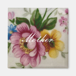 Porseleinen geïnspireerde bloem magneet