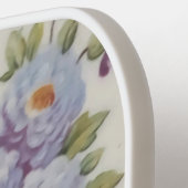 Porseleinen geïnspireerde bloemenpickleball paddle (Links Detail)