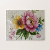 Porseleinen geïnspireerde Flora Puzzel Legpuzzel (Horizontaal)