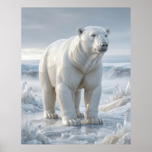 Porseleinen Ijsbeer Kwarts Poster