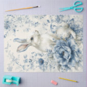 Porseleinen Konijn Twee Tissue Papier (Craft)