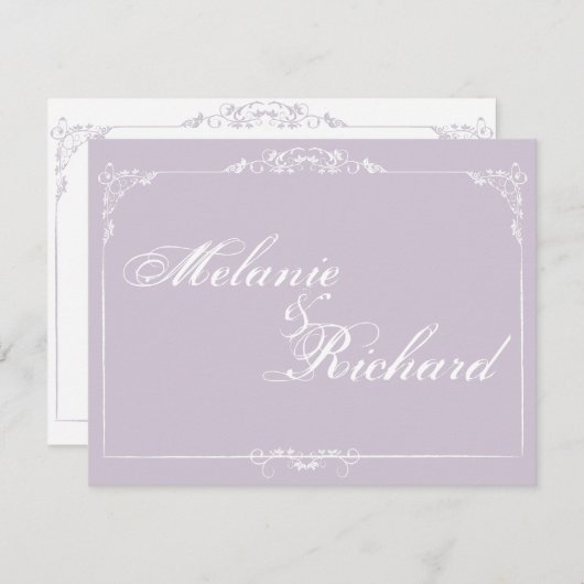 Porseleinen lijst Sering Kaart (Voorkant / Achterkant)