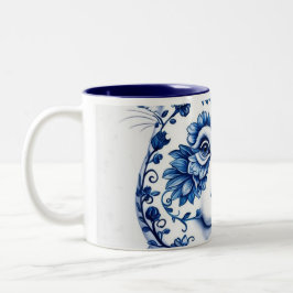 porseleinen panda tweekleurige koffiemok