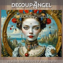 Porseleinen schoonheid - Decoupage -