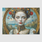 Porseleinen schoonheid - Decoupage - Tissuepapier (Voorkant)