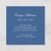 Porseleinen vlinder logo visitekaartje (Achterkant)