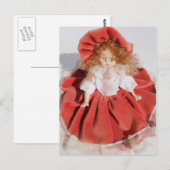 porseleinpop briefkaart (Voorkant / Achterkant)