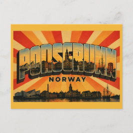 Porsgrunn Noorwegen Industrieel erfgoed stad Briefkaart