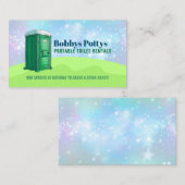 Port a Potty Slogans Visitekaartje (Voorkant / Achterkant)