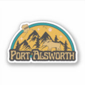 Port Alsworth, Alaska Sticker (Voorkant)