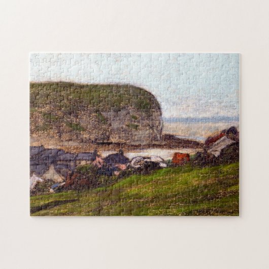 Port and the Falaise d'Aval Monet Fine Art Legpuzzel (Horizontaal)