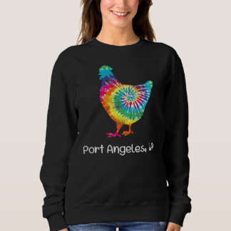 Port Angeles WA Tie Dye Chicken Hippy Farmer Hobby Trui