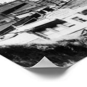 Port Angeles, WA Town Uitzicht en Harbour Foto Poster (Hoek)