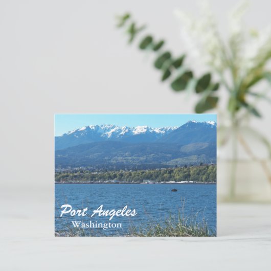 Port Angeles, Washington Reisfoto Briefkaart (Staand voorkant)