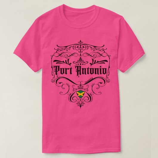 Port Antonio  ontwerp T-shirt (Design voorkant)