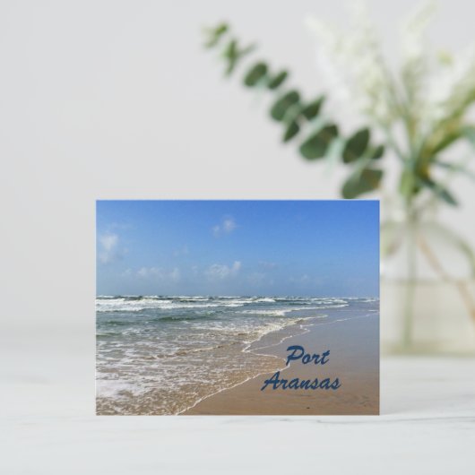 Port Aransas Beach in Texas Briefkaart (Staand voorkant)