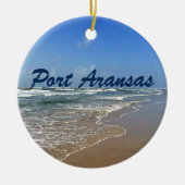 Port Aransas Beach in Texas Keramisch Ornament (Voorkant)