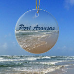 Port Aransas Beach in Texas Keramisch Ornament<br><div class="desc">Een foto van Port Aransas Beach in Texas. Een geweldig cadeau voor een Texaan die van Mustang Island houdt in de zomer. Een oceaanvakantie in het zee en de zon is precies wat iedereen nodig heeft.</div>