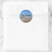 Port Aransas Beach Texas Coast Ronde Sticker (Tas)