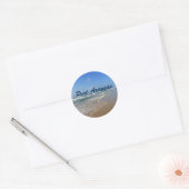 Port Aransas Beach Texas Coast Ronde Sticker (Envelop)