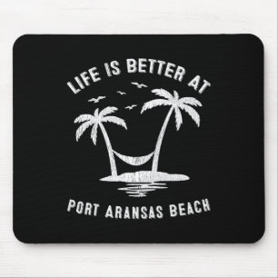 Port Aransas Familie Vakantie Vintage Texas Beach Muismat